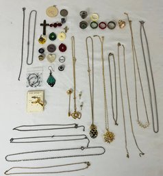 BNH Lot Of Costume Jewelry Rings, Necklaces, Bracelets, Earrings