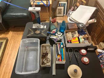 R2 Miscellaneous Item Lot To Include Office Supplies, Decor, Containers, Crafts Material, And More!