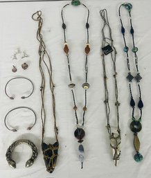 BNH Lot Of Handmade Jewelry Including Necklaces Bracelets, Earrings