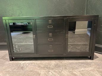 R1 Black Wooden Media Console