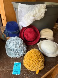 Vintage Ladies Hats, Betmar, Mr John Jr, I Magnin, Dachettes, Evelyn Varon