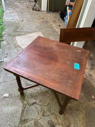 Antique Table  With Two Pull Out Leaves