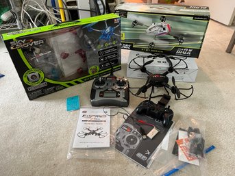 R1 Three Drone Kits. Unknown If New Or Used. Unknown If Working