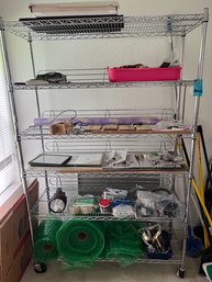 R1 Wire Chrome Shelving 6ft 3in X 4ft X 17.5.  Shelving Only.  Does Not Include Contents