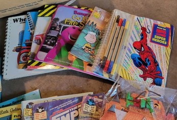 R0 Box Of Assorted Books To Include Marvel Comics, Vintage Disney And Other Children's Books And Non Children