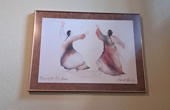 R5 Framed Print By Carol Grigg Titled 'dancing For Their Lives'