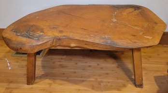 R2 Wood Slab Coffee Table, Wood Grain