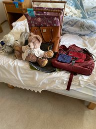 Steiff Eulan Stuffed Dog, Steiff, Vintage Bear, Knitting Bag, Yarn And Bags