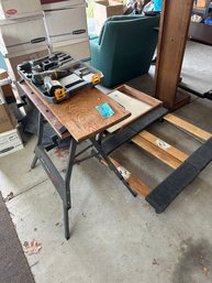 Folding Saw Horse/Table, Ryobi Drill, Furniture Dollys