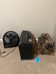 Brief Cases And Honeywell Fan. Located Upstairs