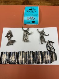 Vintage Silver Jewelry Made In Siam