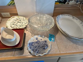 Platters, Gravy Dish, Plates, Trivet