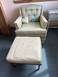 Vintage Chair And Ottoman