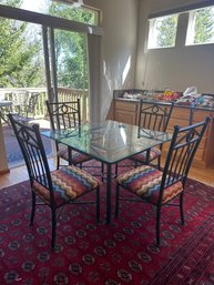 Possible Iron Table With Glass Top
