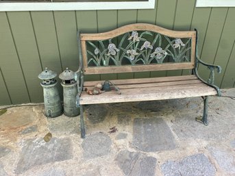 Garden Bench And Outdoor Decor