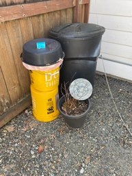 Potting Soil, Buckets, Plant, Yard Art