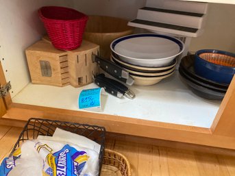 Bowls, Knives, Wood Salad Bowl, Organizers