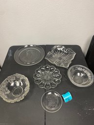 Clear Glass Plates And Bowls