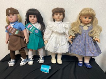 Four 18 Inch Dolls