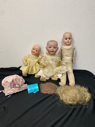 Antique Bisque Head Dolls