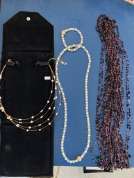2 Pieces Of Joan Rivers Classic Collection Jewelry And One Nolan Miller Necklace