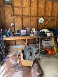 Garage Items To Include: Rubbermaid And Metal Craftsman Tool Boxes, Black & Decker Circular Saw, DeWalt Drill