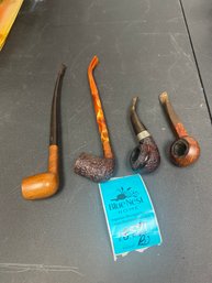 Two Churchwarden Pipes, Diamond Shank Pipe And Irish Pipe