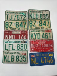 Various License Plates