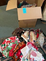 R9 Large Very Heavy Box Of Mixed Fabric.  Box Not Completely Unpacked.   Please See Photos For Representation