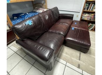 Three-seater Sofa With Two Ottomans