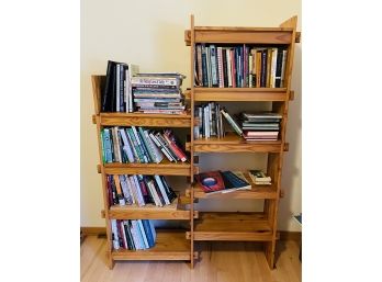 Rm7 Wood Shelving Unit Used As A Bookcase
