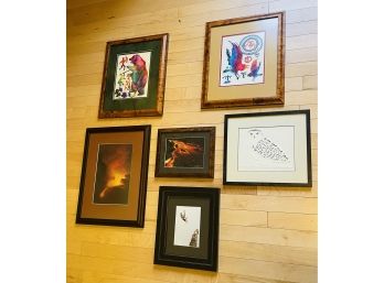 Rm7 Collection Of Six Pieces Of Artwork, Some Signed And Numbered