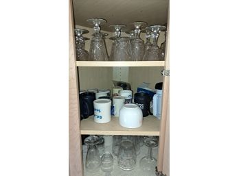 R8 Cupboard Full Of Coffee Cups And Cocktail And Stem Glasses