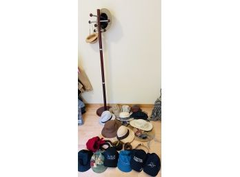 Rm7 Collection Of Hats With Hat Stand And Four Belts
