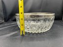 Large Vintage Glass Platters And Bowls