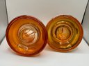 Pyrex Corning Ware Marigold Carnival Glass Insulators