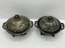 Quadruple Silver Plate Lidded But / Candy Dished - EG Webster & Son And Benedict Mfg Co.