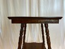 Antique Wood Side Table / Parlor Table