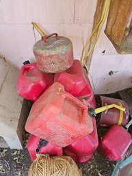 Several Pre Owned Gas Cans