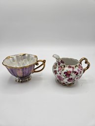 Vintage Teacup With Creamer