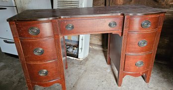 Vintage Dark Wood Desk