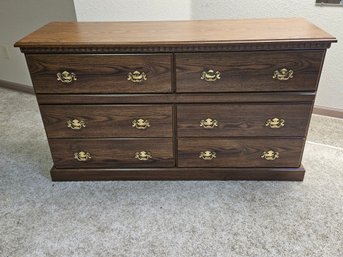 Sauder Woodworking Georgetown Collection 6 Drawer Low Boy Dresser