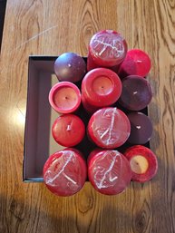 Large Red Candle Lot