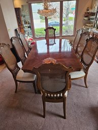 French Provincial Dining Set With 8 Chairs