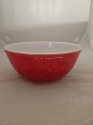 Vintage Pyrex Red 404 Mixing Bowl 4 QT