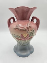 Hull Art Pottery 1950s Pink Blue Yellow Daisy Vase