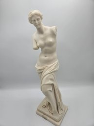 Vintage Signed A. Santini Statue Venus De Milo Aphrodite Greek Pegasus Resin Sign