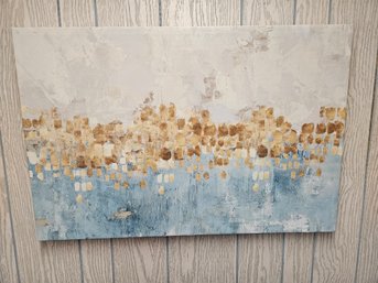 Abstract Gold Dot Art