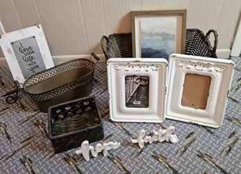 Farmhouse Decor With Two New Metal Frames