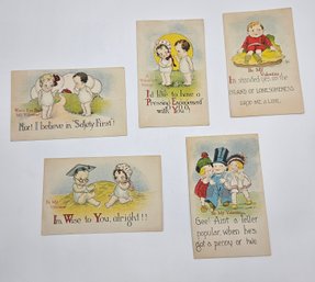 Antique Early 1900s Children Valentine's Postcard